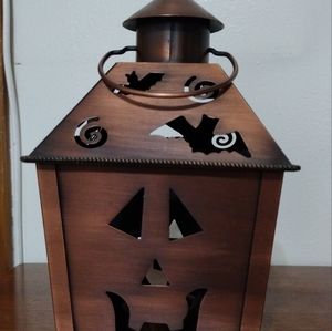 Halloween Metal Lantern Style Tea Light/ votive / Candle Holder